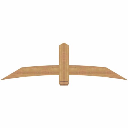 Ekena Millwork Bellingham Timber Gable Bracket, Western Red Cedar, 72"W x 21"H x 1 1/2"D x 5 1/2"F, 7/12 Pitch GBW072X21X0206BEL00SWR